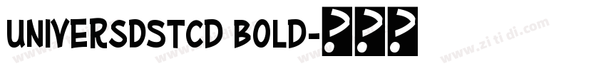 UniversDSTCd Bold字体转换